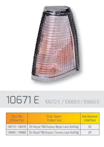 FARBA 10671D Sinyal Lambası (Sol) resmi