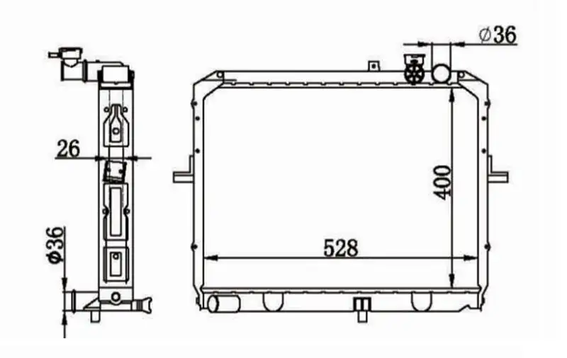 MGA 80723 Radyatör 0K60A15200 resmi