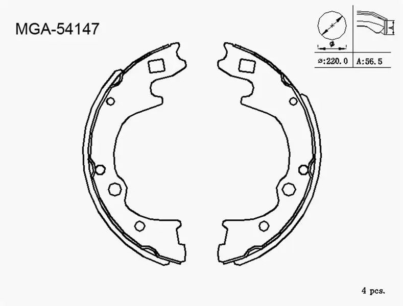 MGA 54147 Arka Fren Balatası 583054FA01 resmi