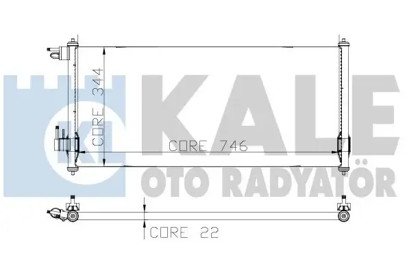 KALE 020ABC040 Klima Radyatörü resmi