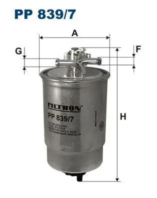 FILTRON PP839/7 Yakıt Filtresi resmi