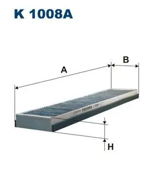 FILTRON K1008A Polen Filtresi (Karbonlu) resmi