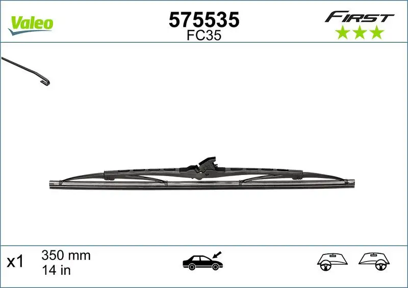 VALEO 575535 Silecek Süpürgesi (Tek) resmi
