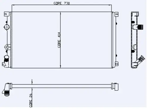 KALE 0543441AB Radyatör resmi