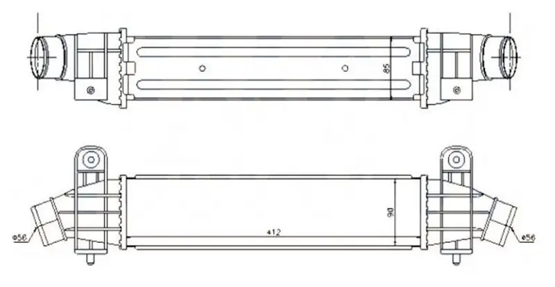 MGA 80656 Turbo Radyatörü 1S7Q9L440AF resmi