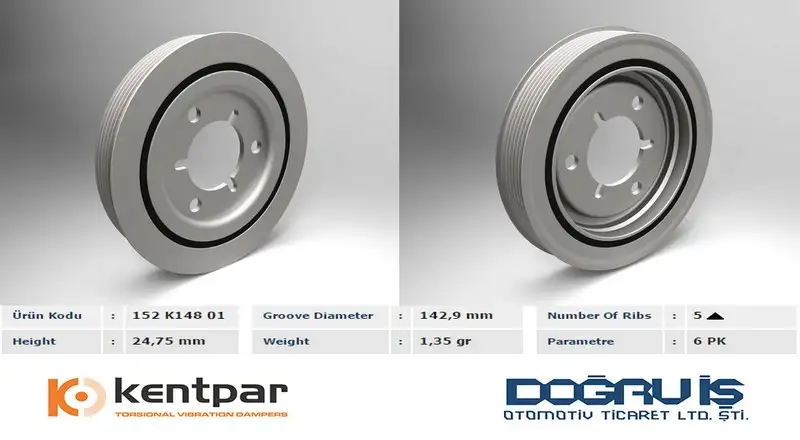 KENTPAR K14801 Krank Kasnağı resmi