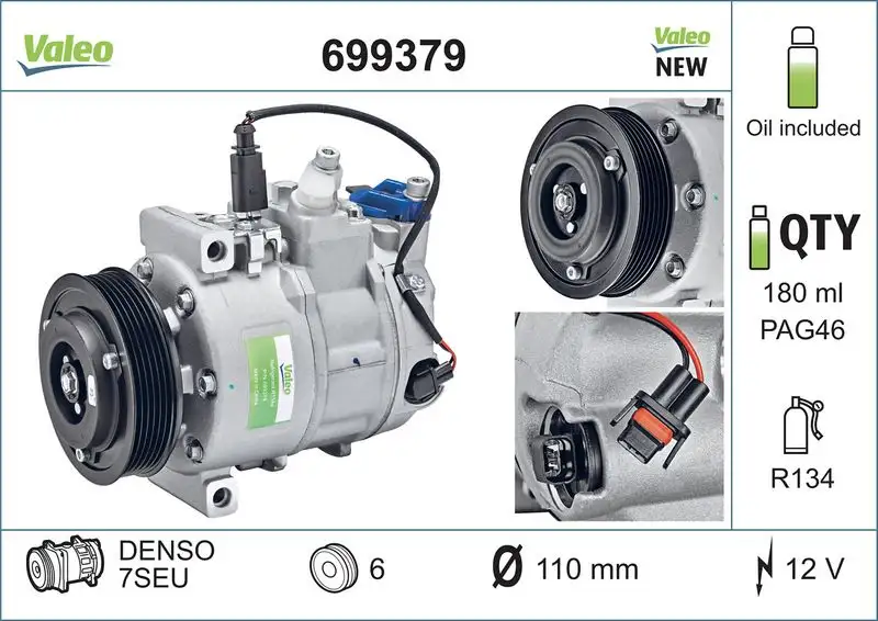 VALEO 699379 Klima Kompresörü 8E0260805S resmi