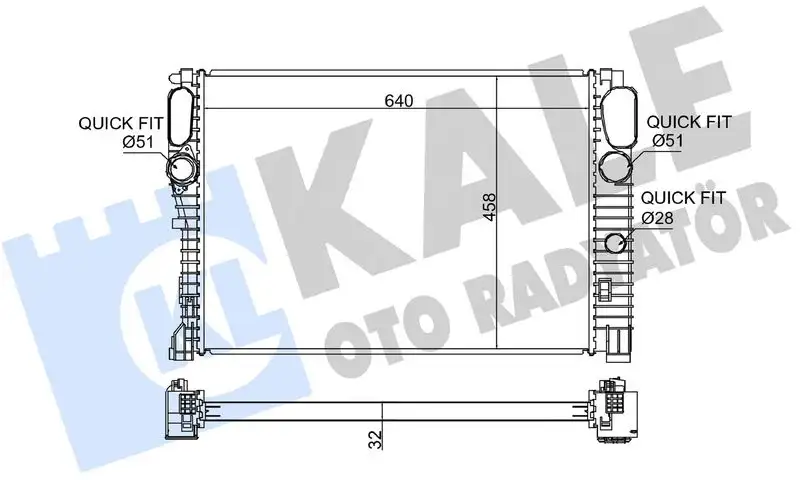 KALE 351900 Radyatör A2115002302 resmi