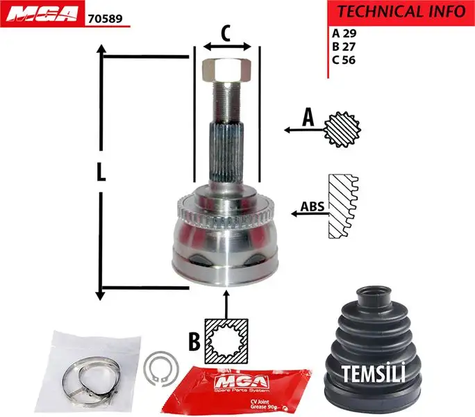 MGA 70589 Aks Kafası (Dış) resmi