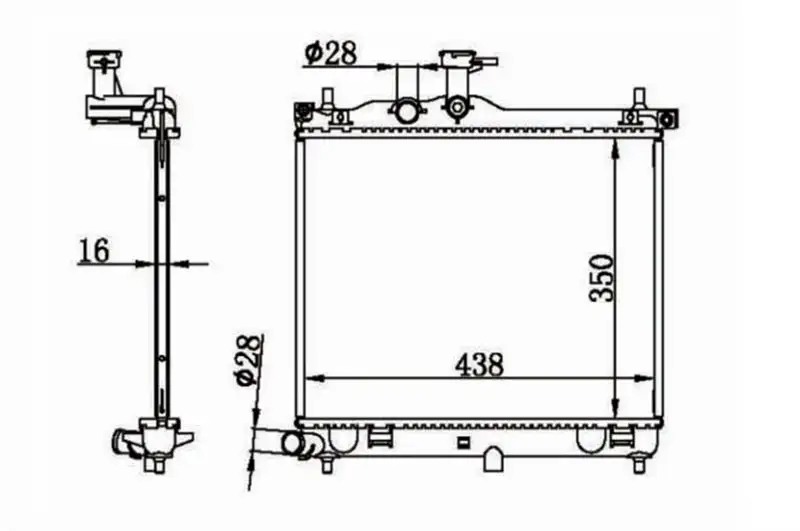 MGA 80636 Radyatör 253100X000 resmi