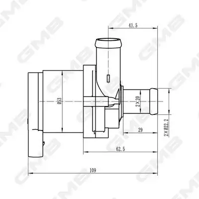 GMB GEW-VW002 İlave Su Pompası 8E0965559 resmi