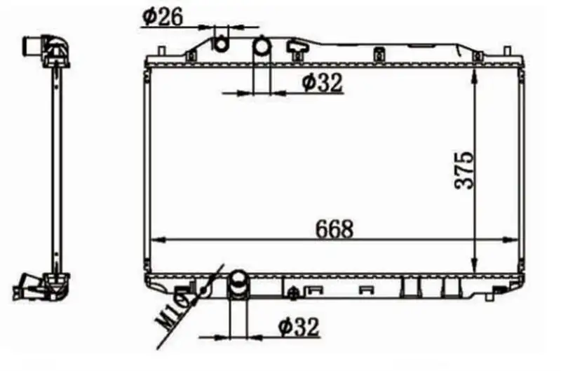 MGA 80667 Radyatör 19010RNAJ51 resmi