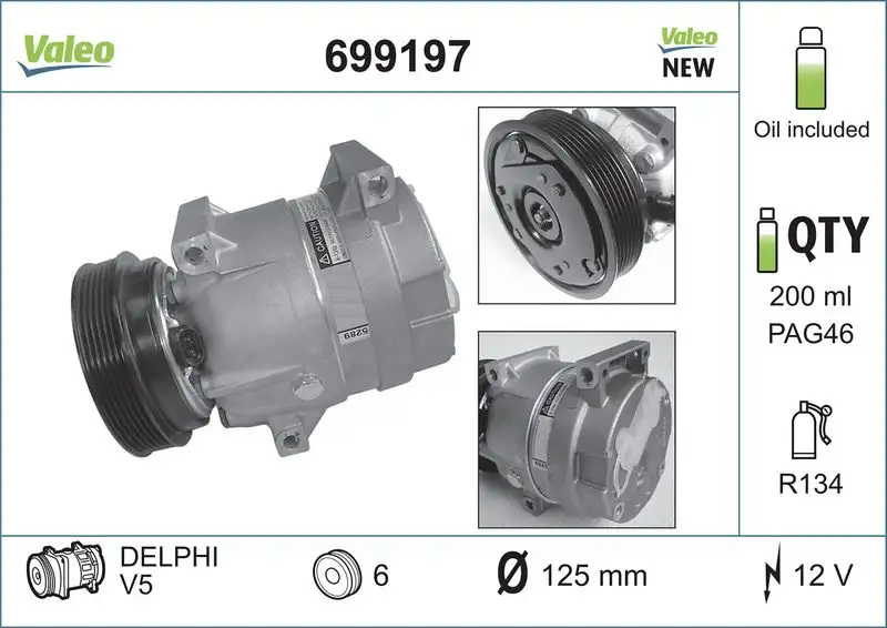 VALEO 699197 Klima Kompresörü 7701499859 resmi