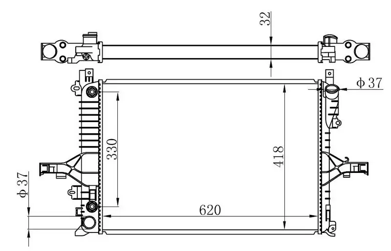 ORIS BVO000032 Radyatör 8601586 resmi