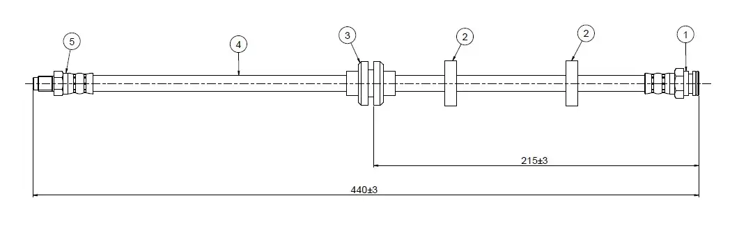 CAVO C800531A Ön Fren Hortumu 464540037 resmi
