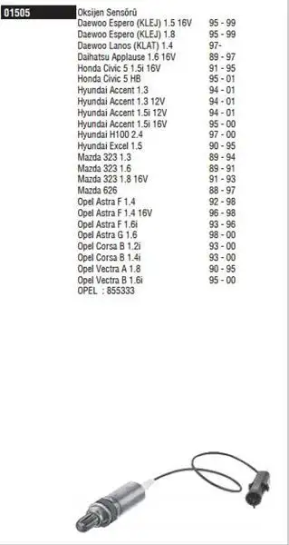 DODUCO 1505 Oksijen Sensörü 162858 resmi