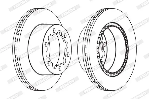 FERODO FCR312A Arka Fren Diski resmi