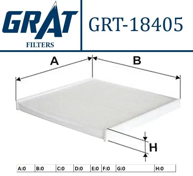 GRAT 18405 Polen Filtresi 87139YZZ06 resmi