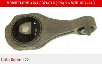 MASTER M4721 Motor Takozu (Arka) 51811543 resmi