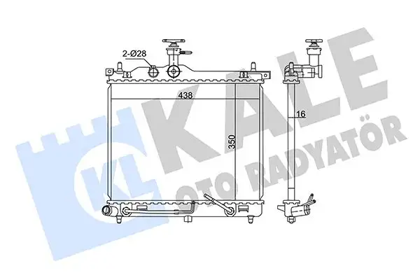 KALE 341970 Radyatör 253100X070 resmi