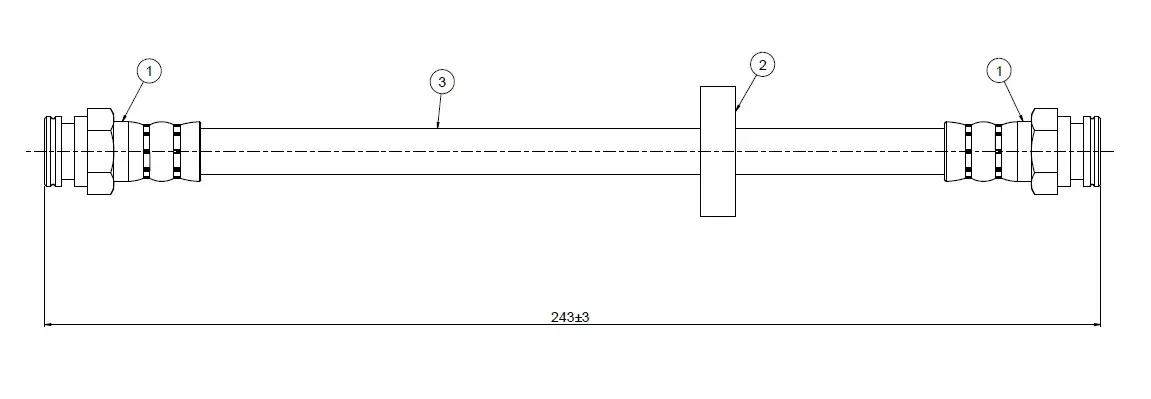 CAVO C800928A Arka Fren Hortumu resmi