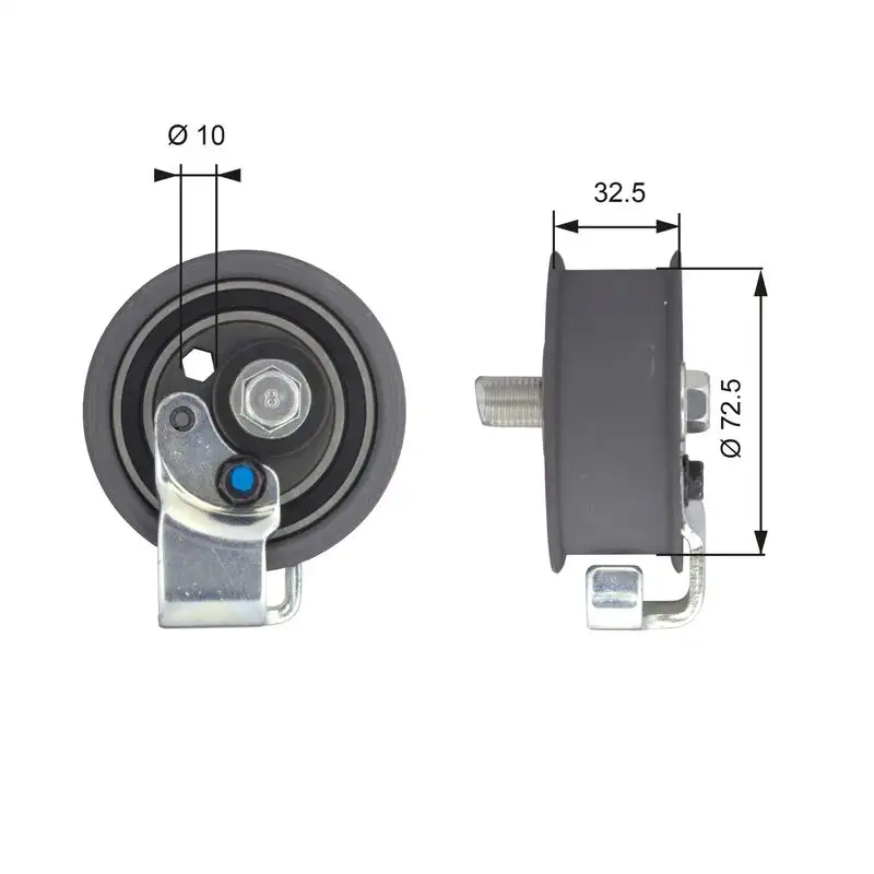 GATES T43065 Triger Gergi Rulmanı 058109243E resmi