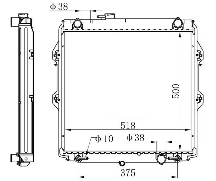 ORIS BTO164026 Radyatör 1640030090 resmi