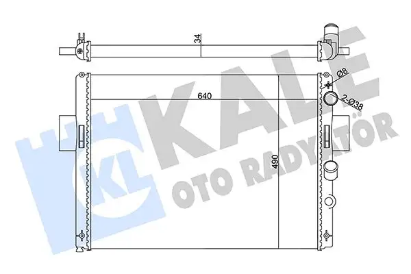 KALE 356145 Radyatör 93824070 resmi