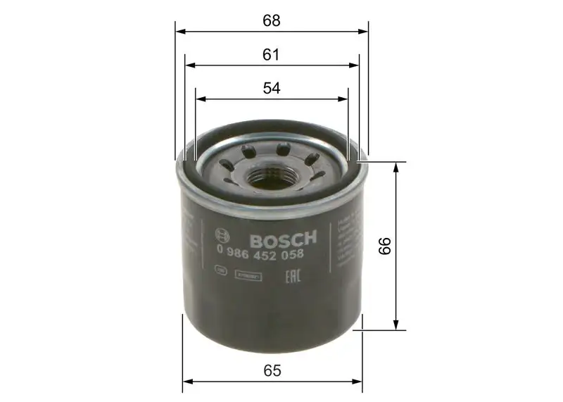 BOSCH 0986452058 Yağ Filtresi resmi