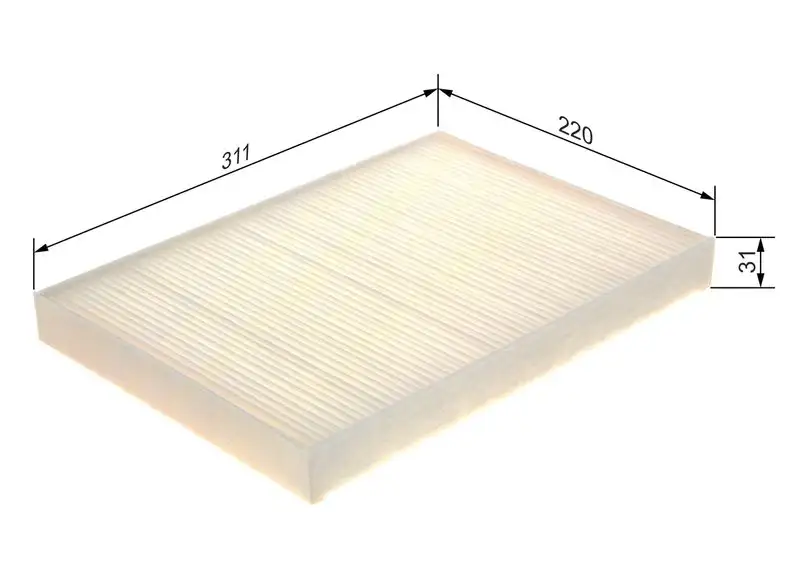 BOSCH 1987435105 Polen Filtresi 8W0819439 resmi