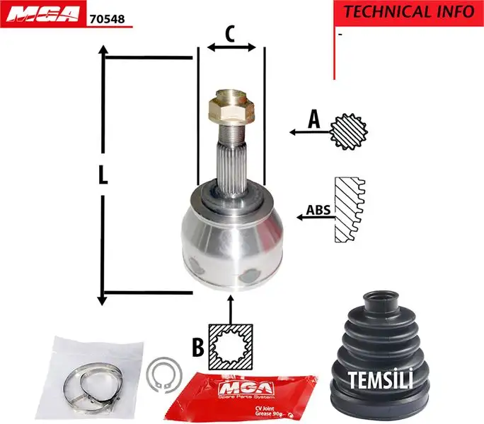 MGA 70548 Aks Kafası (Dış) 46307246 resmi