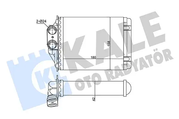 KALE 346360 Kalorifer Radyatörü 77364840 resmi