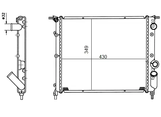 ORIS MRN130023 Radyatör 7700784038 resmi
