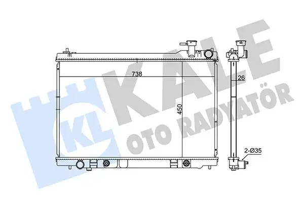 KALE 348035 Radyatör 21460CM80B resmi