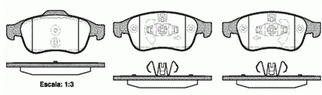 MGA 55152 Ön Fren Balatası 410607115R resmi