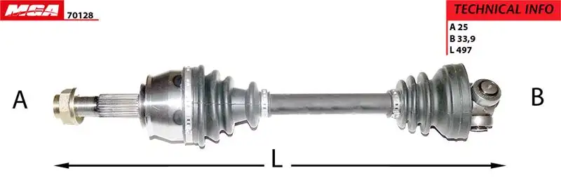 MGA 70128 Ön Aks (Sol) 46308522 resmi