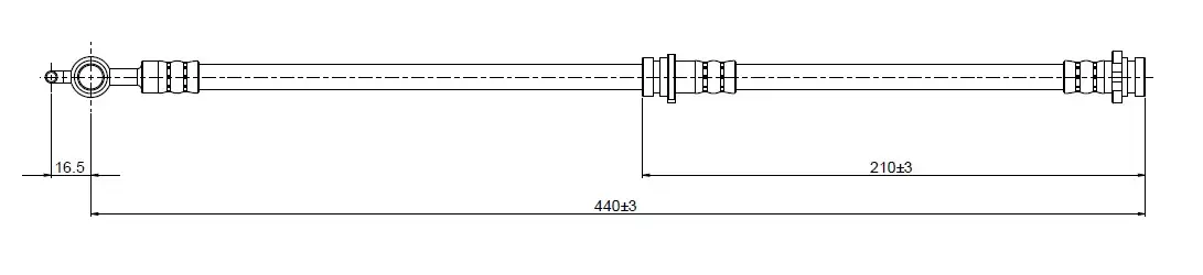 CAVO C800370A Ön Fren Hortumu 8944033223 resmi