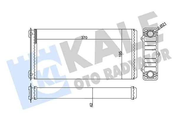 KALE 351690 Kalorifer Radyatörü 1331272 resmi