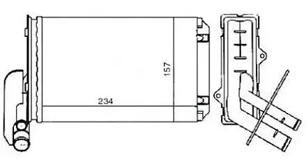 MGA 81500 Kalorifer Radyatörü 7701204680 resmi