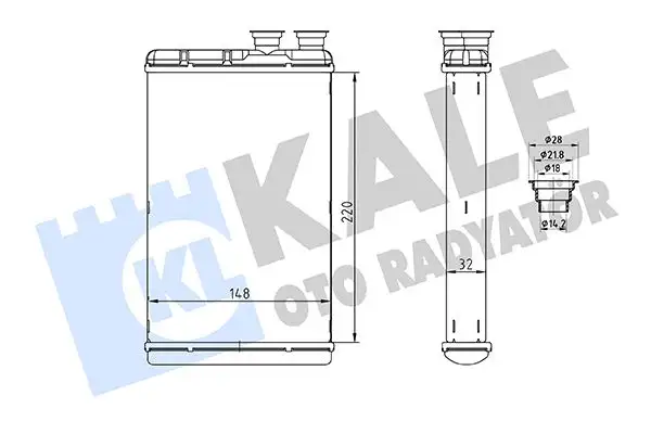 KALE 370675 Kalorifer Radyatörü 64119361712 resmi