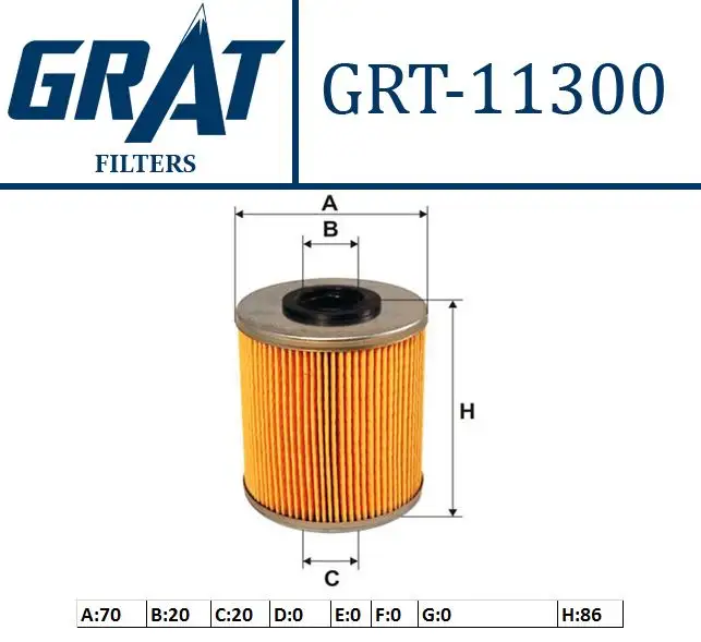 GRAT 11300 Yakıt Filtresi 7701475229 resmi
