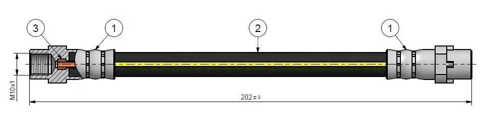 CAVO C900330A Arka Fren Hortumu 34306789433 resmi