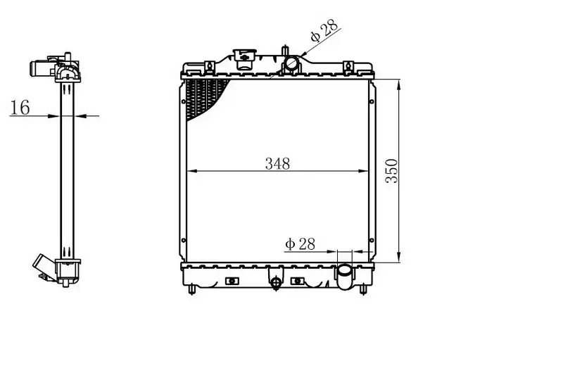 ORIS BHN031016 Radyatör 19010P01003 resmi
