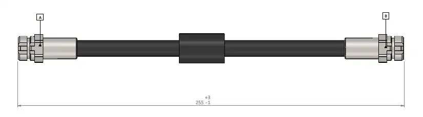 CAVO C900619A Arka Fren Hortumu 1T0611775 resmi