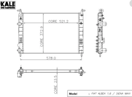 KALE 0404054PS Radyatör resmi