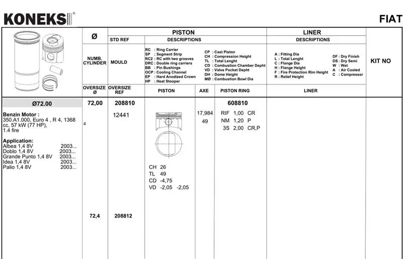 KONEKS 608812 Motor Segmanı (0.40) resmi
