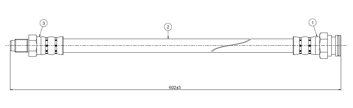 CAVO C800656A Ön Fren Hortumu 60651553 resmi