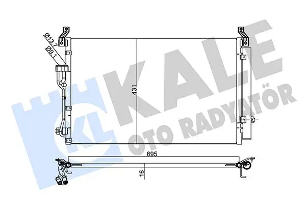KALE 342530 Klima Radyatörü 976063J100 resmi
