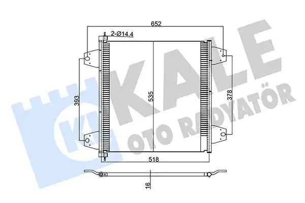 KALE 350325 Klima Radyatörü 1629115 resmi