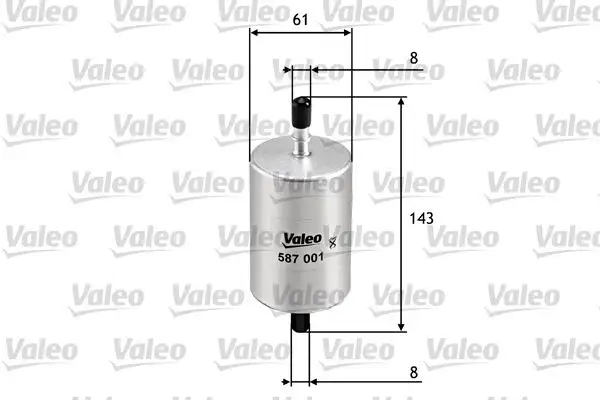 VALEO 587001 Yakıt Filtresi resmi